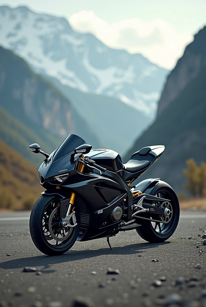 (Custom Sport Bike "AUDI"), (the word AUDI in large letters at the bottom center of the photo), Commercial photo shoot, epic landscapes all around..., Highly Detailed Features, Insanely ultra realistic, insanely photo realistic, Insanely high overall quality, insanely high detail, insanely high overall resolution, Insanely high overall sharpness, Insanely high overall quality текстур,