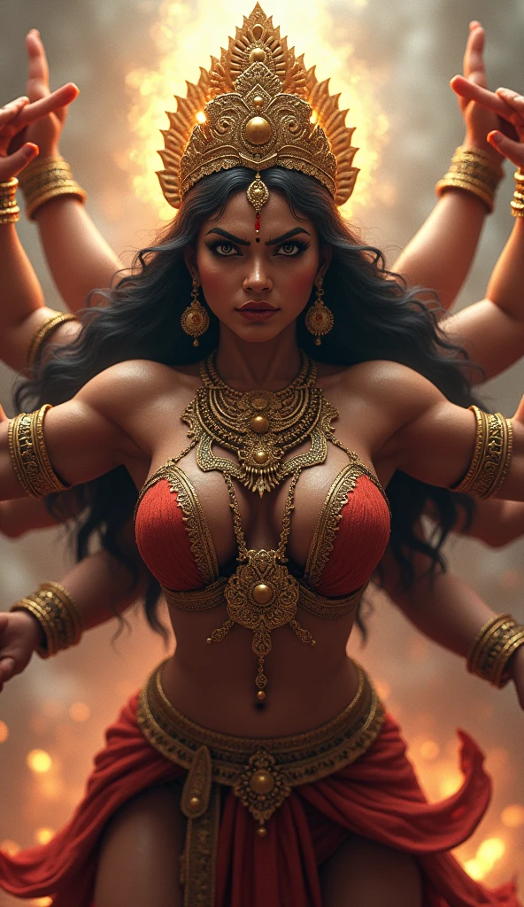 Maa durga angry face fornt side  Breasts, Angry, 