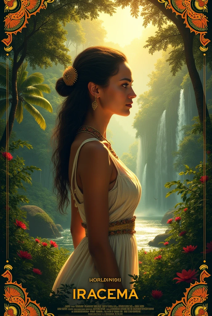 Create the image of a movie poster of the book Iracema by José de Alencar, bote a data 09/12/2025, Coming soon to theaters
