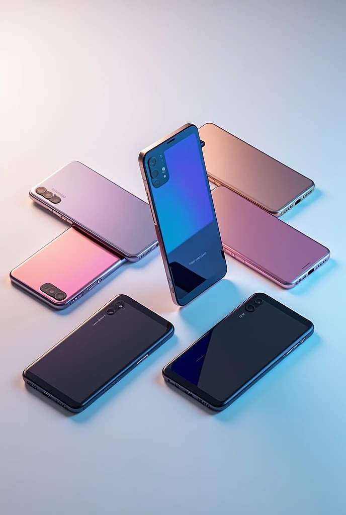 
generate an image which should be used for advertising mobile phone contracts following information: few cell phones 