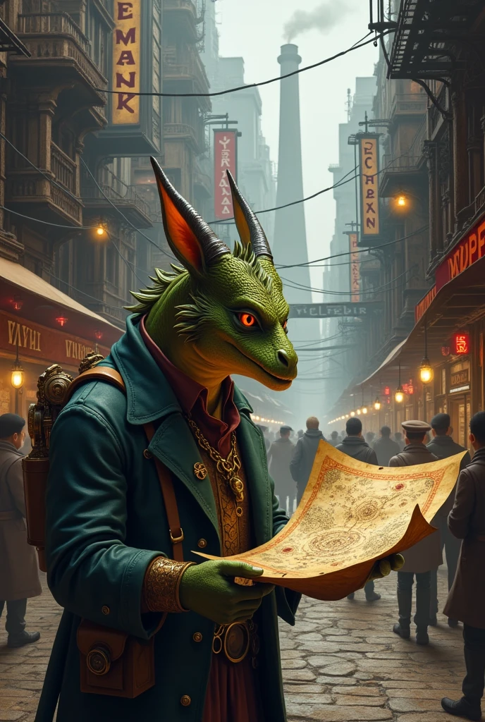### Scene 1: The Discovery
- **Setting**: A bustling city, Ironclad, with smoke-choked skies and a clamor of gears and pistons. The streets are cobblestone, and towering smokestacks loom above.
- **Action**: Hog Cogwork, a Dragonborn engineer, discovers an ancient map in the Geargrave Research Company’s library. The map reveals the hidden entrance to the Clockwork Crypt.