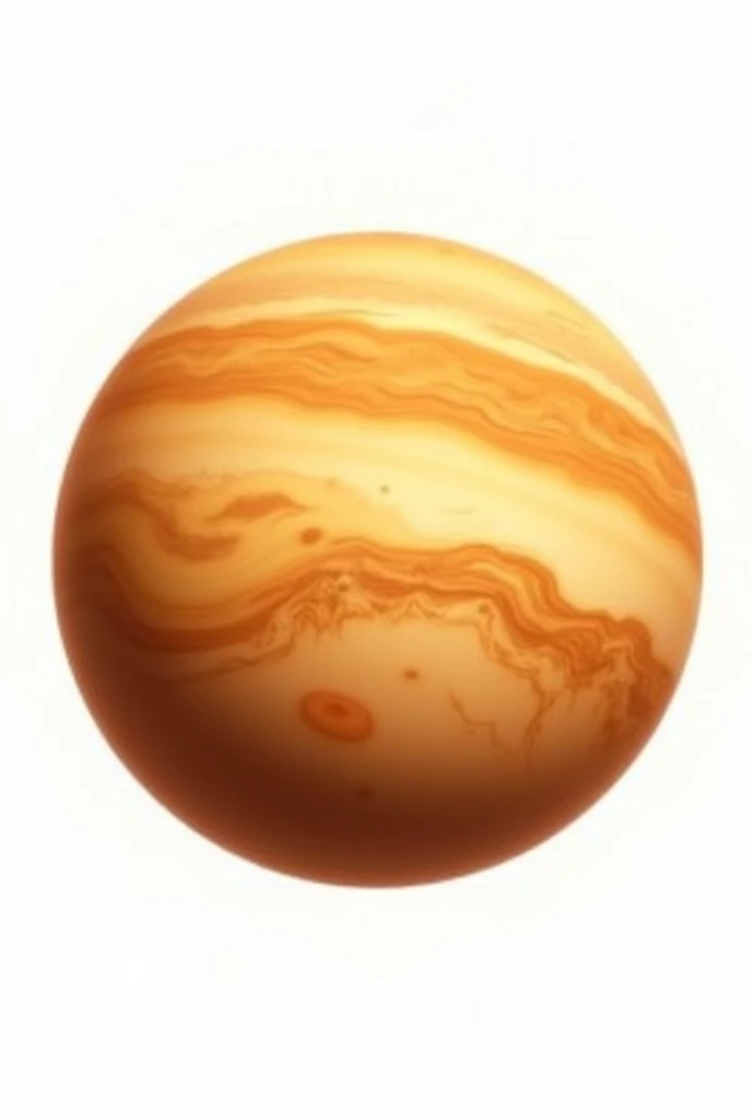 planet venus on white background