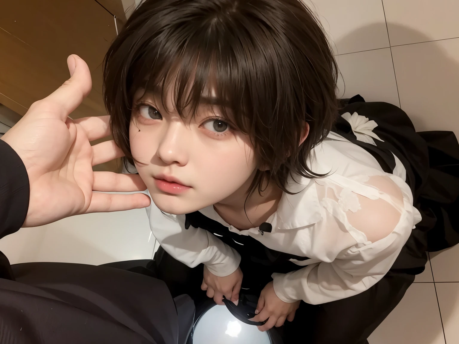 jungkook from bts face, big eyes, cute