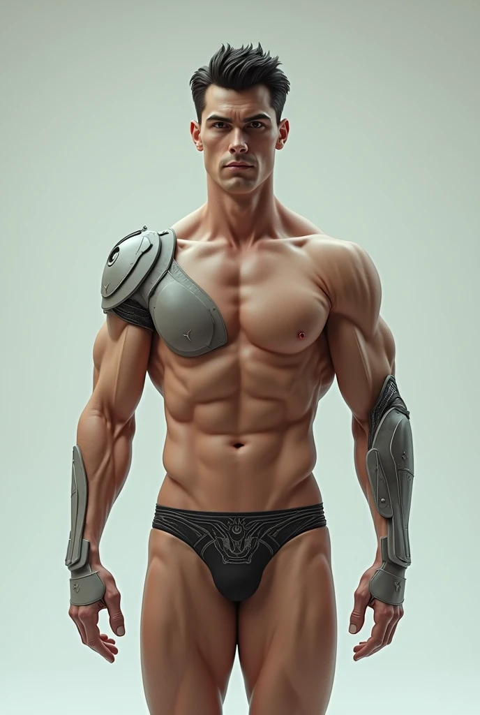 (masutepiece,High resolution,ultra - detailed:1.0),1(man,Robot man),Perfect male body,Look at the camera,Delicate eyes and delicate face,extremely details CG,Unity 8k wallpaper,intricate-detail,solo person,Detailed face, (garter straps, micro string thongs), Best Quality, hands visible,short hair:1.5 , full length shot(fls) , big thighs , insane details, hyper details ,16k resolution , ultra-high clarity , hyperrealism, uhd,(K-pop idol shooting porn magazine cover photo), thick thighs, male , ((unrealistic wide hips , unrealistic wide pelvis  , huge plump hips)), ((only man , only male)) , ((ultra realism , ultra photorealism , fat plump hips)) , (sexy , eroticism , nsfw) , mature man , pectoral , ((superstar)) , kinky , snake eyes , (handsome face) , erect nipples ,  stiff nipples , (narrow waist, snacted waist) , ((topless , nude , naked))
