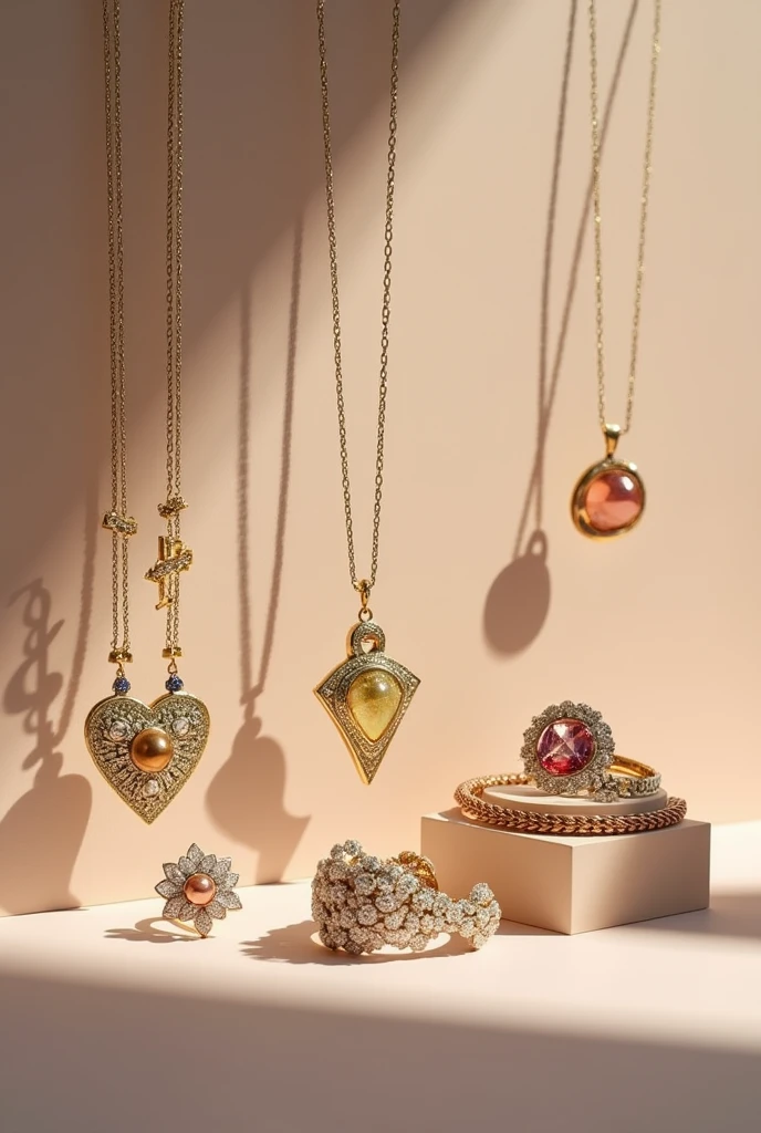Create a specific photo without a human face to use in an ad for my accessory jewelry store called Takustik.