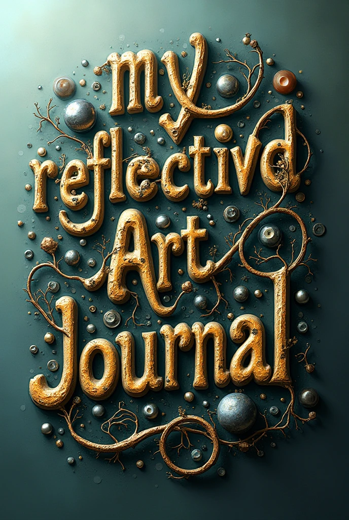 Symbiosis based font with the words 'My Reflective Art Journal'