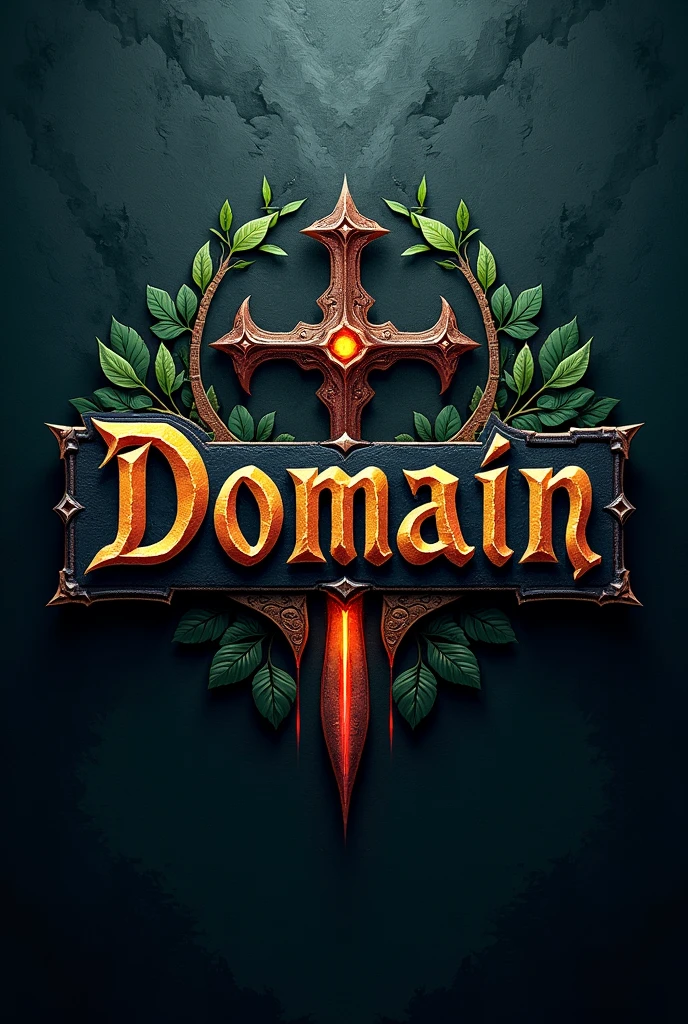 Crie a logo com o nome Domain,  RPG style 
