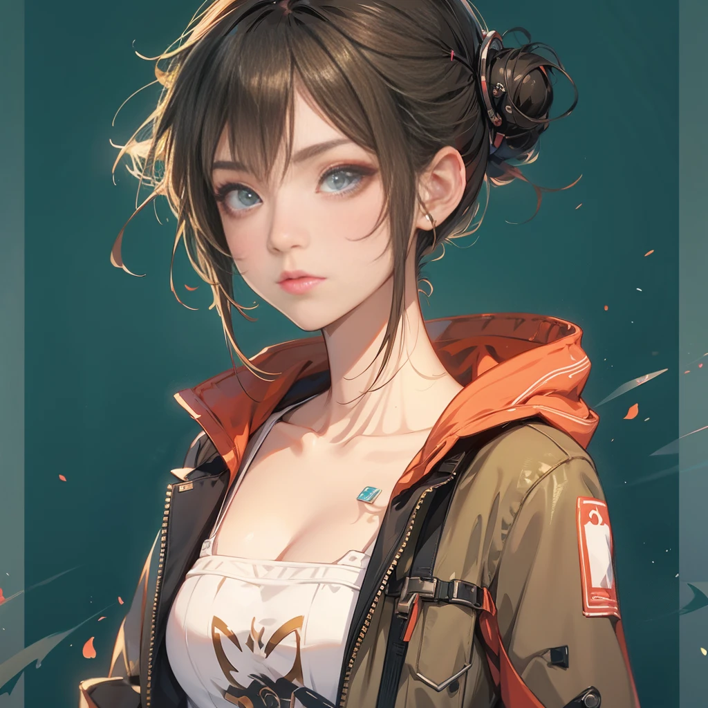 tomsboy loking anime gir,anime girl, tomsboy, county hat, 8k, ultra details, unreal engine5, cute face, full body