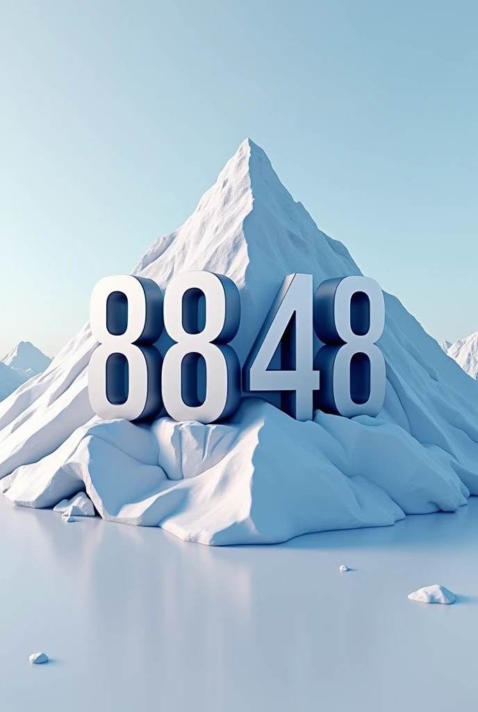 make a logo name 8848
And logo them mount Everest
3d logo