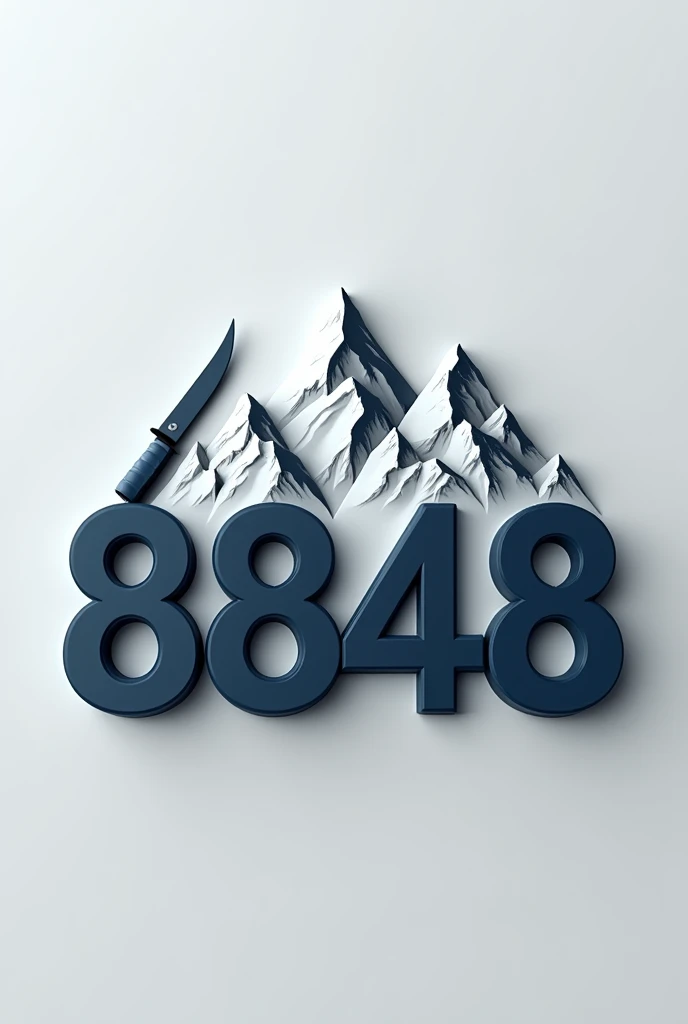 make a logo name 8848 
And logo them nepali mount Everest  and gorkha   khukuri 
3d logo 