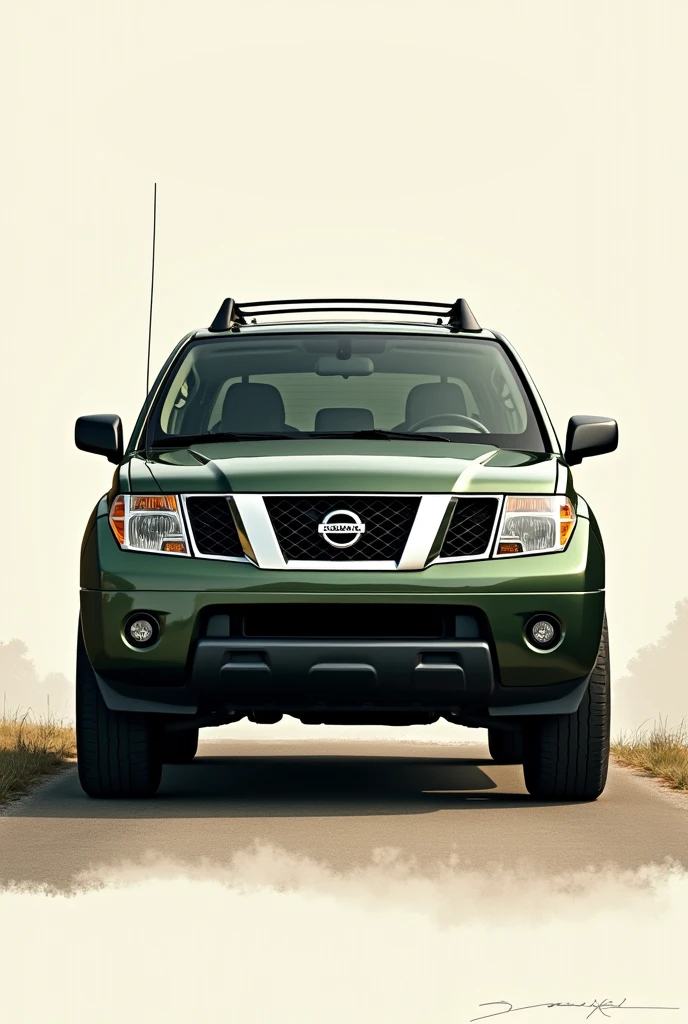 Drawing of a car Nissan Phatfinder 2007 Guindo