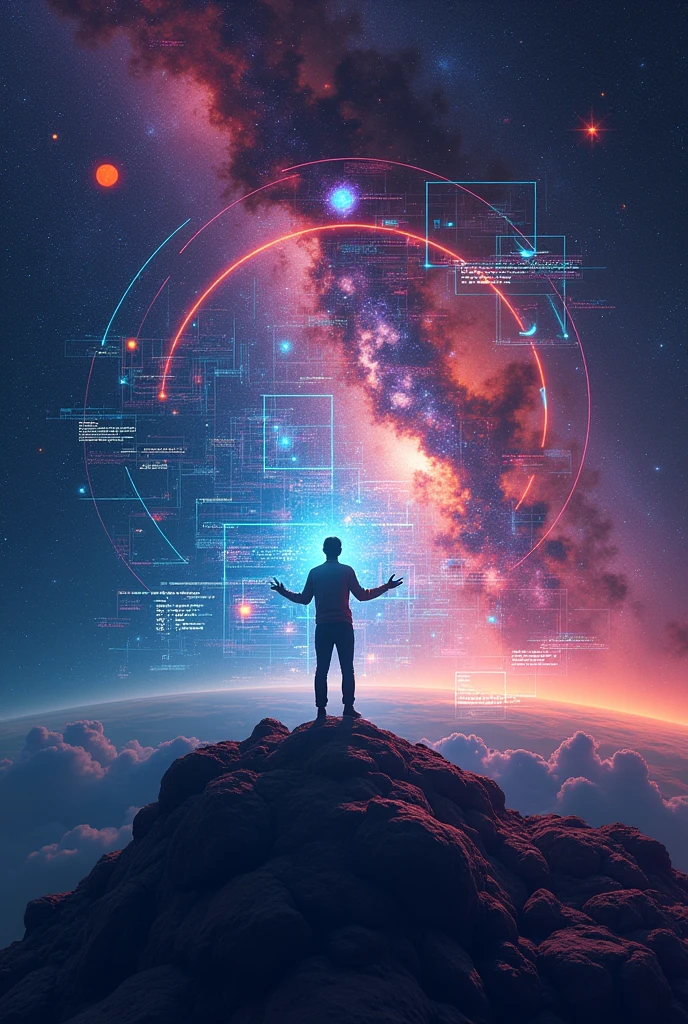 Create a software programming poster and space