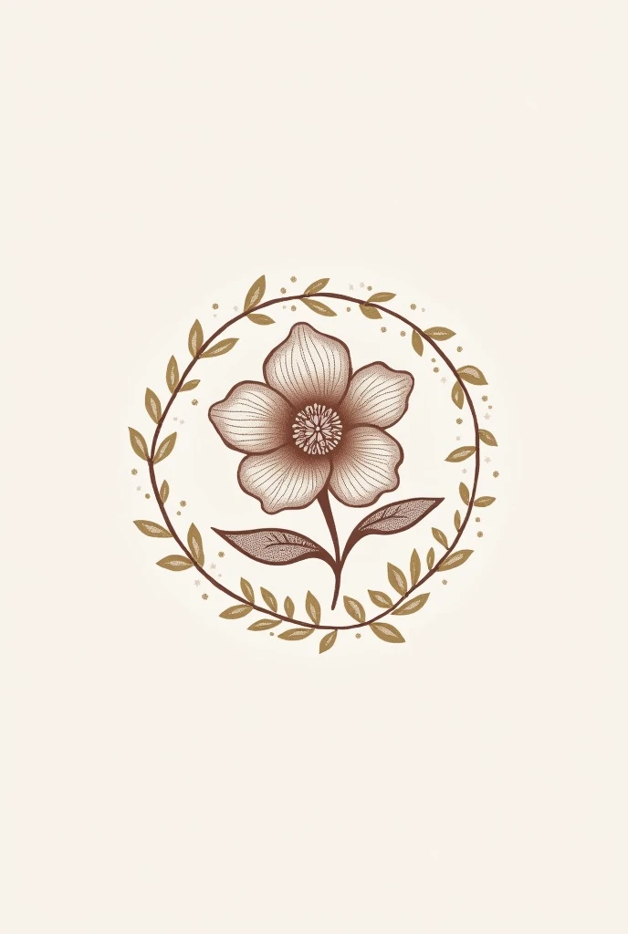 A logo for my business. My business is crochet and it is called Crochet Creations and it is responsible for making flowers and key chains that are something elegant.