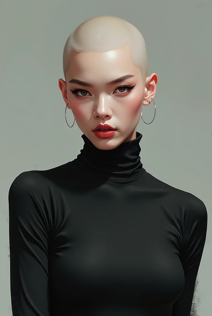 Giselle from kpop group aespa bald