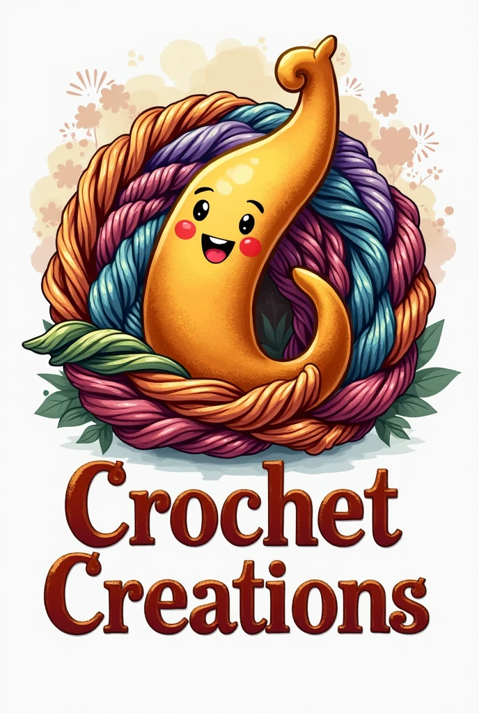 A logo for my crochet business and the name Crochet creations