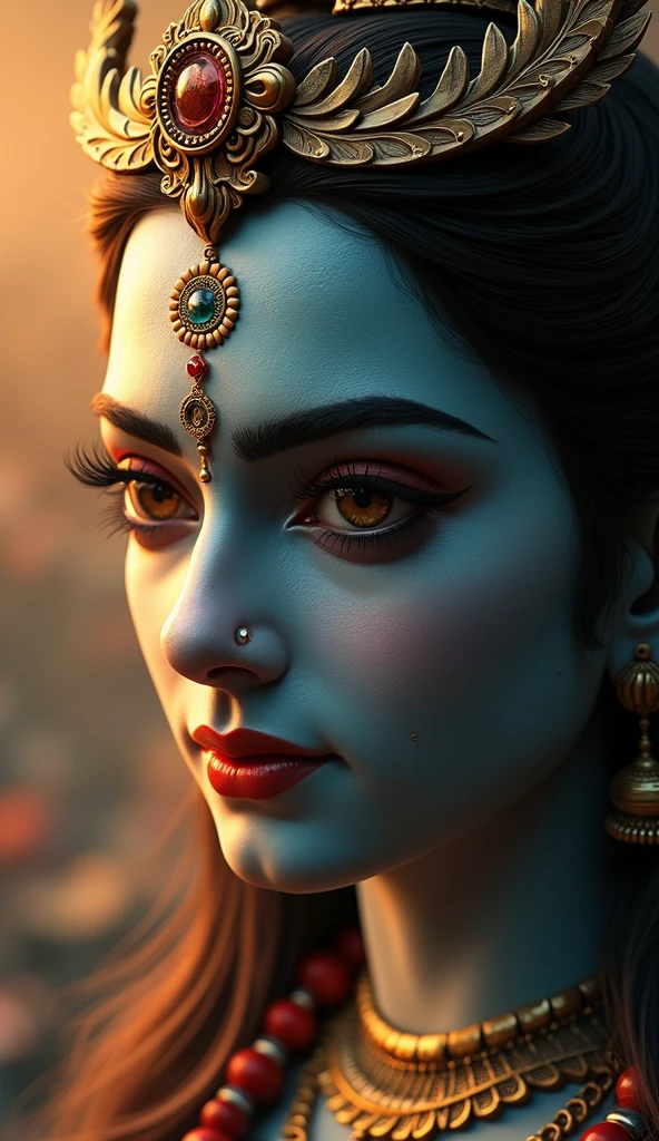 Lord विष्णु with Chakra, detailed eyes and face, longeyelashes, realistic, photorealistic,(best quality,4k,8k,highres,masterpiece:1.2),ultra-detailed,HDR,professional,studio lighting,vivid colors,physically-based rendering,horror,concept artists,bokeh	