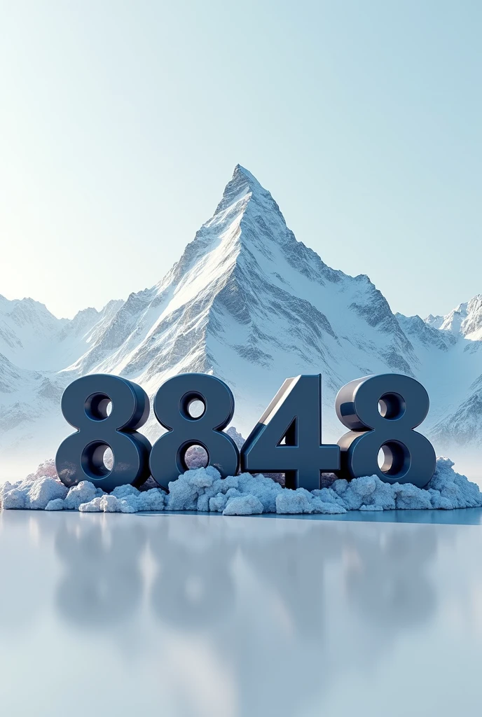 make a 3D logo for gaming name 8848 
And logo them nepali mount Everest 
