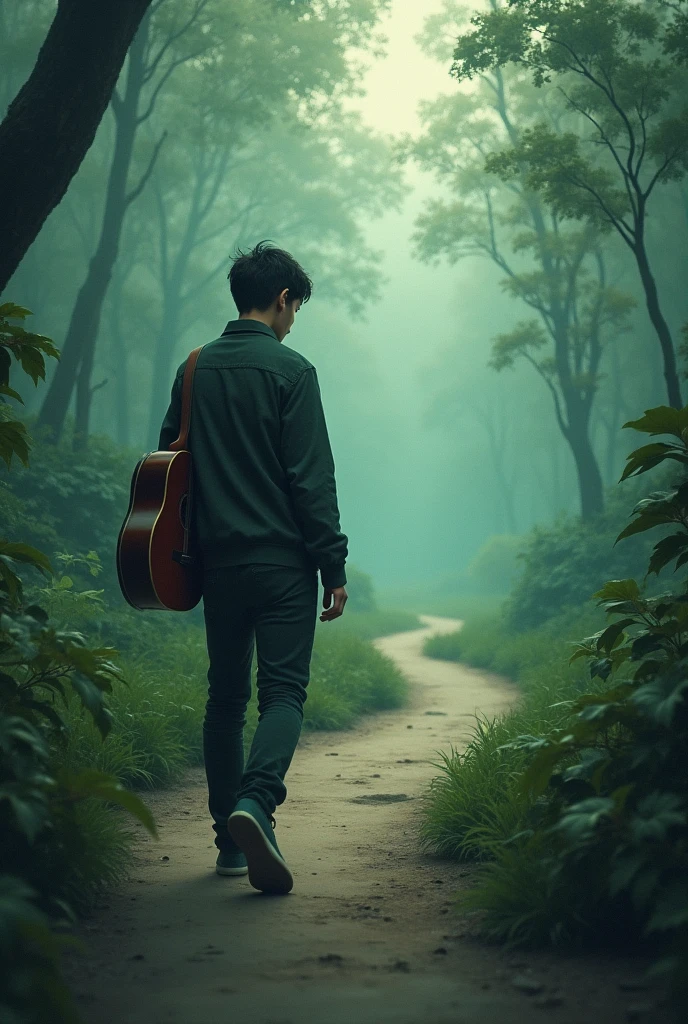 Walking in an unknown path in Jochna
Here's my love, sad boy with acoustic