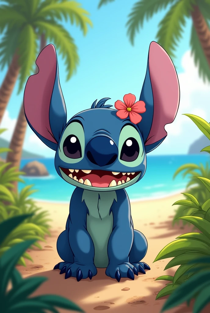 Stitch as Lilo Pelekai
