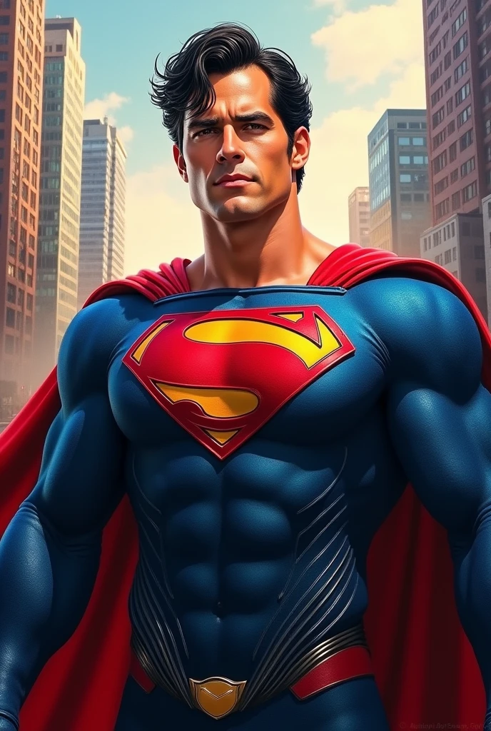 um homem por William Levy actor cubano, a painting of superman, art of alessandro pautasso, superhero art, super detailed painting, amazing painting, inspired by Sam Spratt, detailed painting 4k, super detailed oil painting, Superman, super realistic painting style, detailed painting 4k, Daniel Lezama&#39;s painting style, 4k pintura, dc art.
INFO
