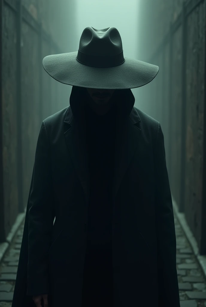 hat covering the face