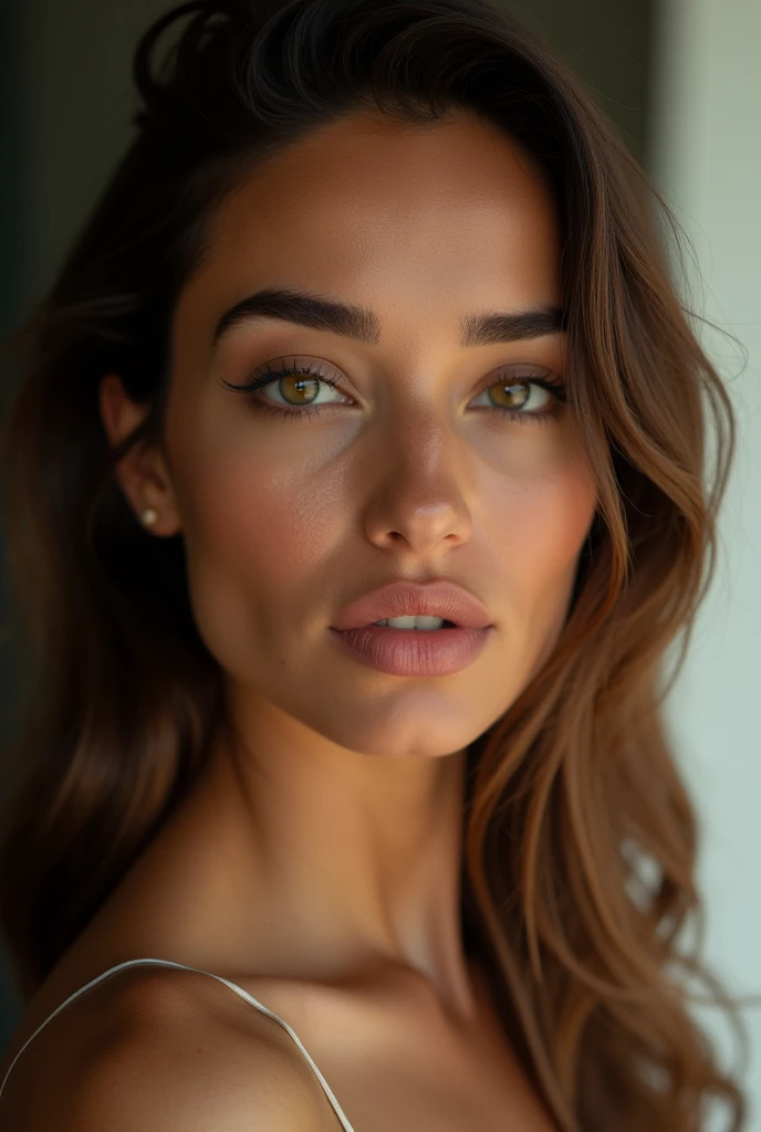 photo of the face of a beautiful Brazilian woman