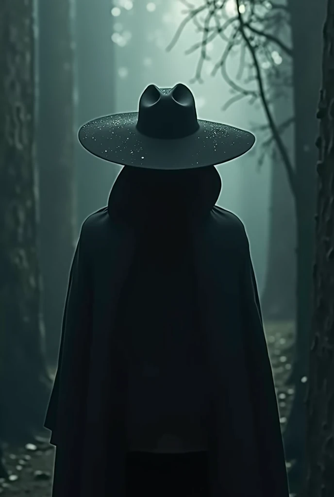 hat covering the face