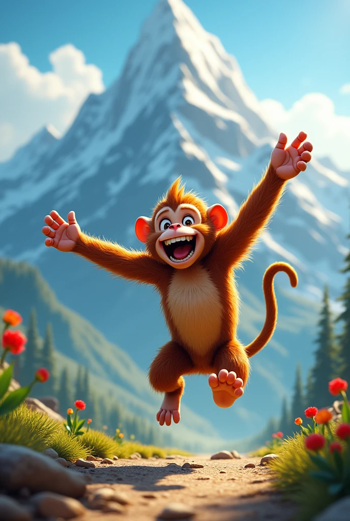 Monkey win race on Mountain