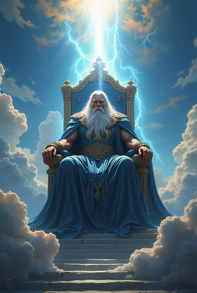 Emdros Elder God Of Thunder Lord Of The Skys peacfuly siting on his throne