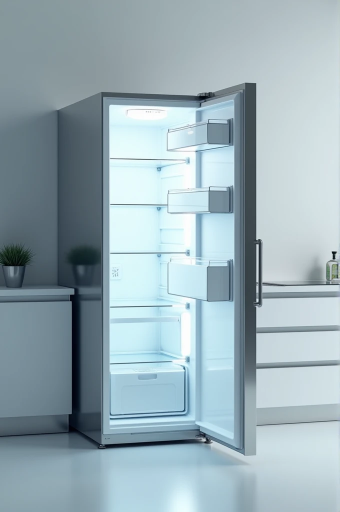 Picture of an empty refrigerator 