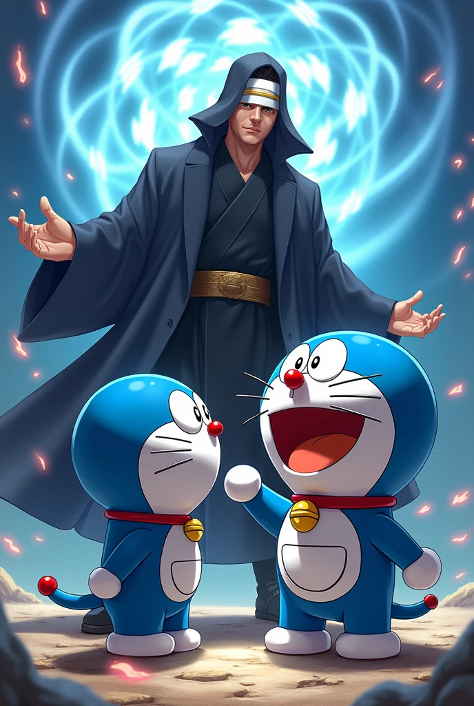 Doraemon and gojo
