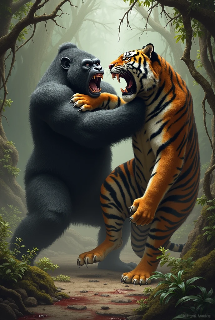Gorillah death off tiger