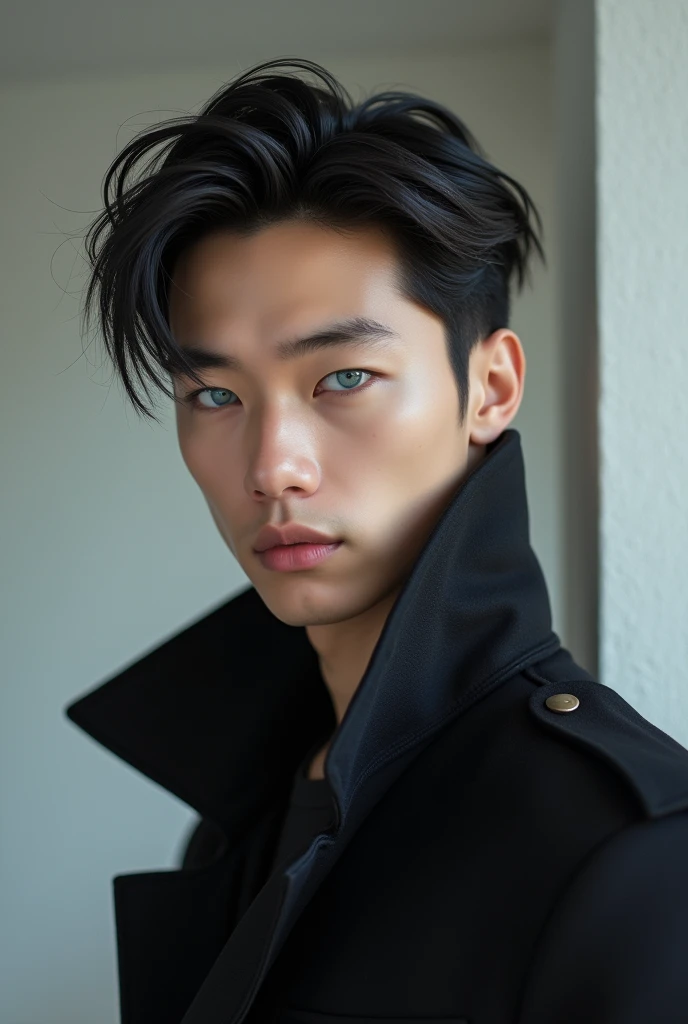 A handsome young man with thin Pʀᴇᴛᴏ hair and 175 ᴄᴍ tall Hair with(Dɪʀᴇɪᴛᴀ), ʙʀᴀɴᴄᴏ (Esǫᴜᴇʀᴅᴀ).
Eye color Lᴇᴠᴇᴍᴇɴᴛᴇ ᴀᴢᴜʟᴀᴅᴏ.