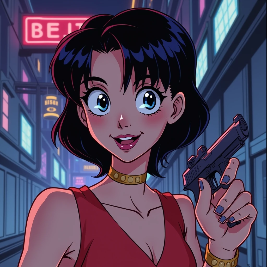 1girl, totally spies style, cartoon, animation style, 1990s, nostalgia,