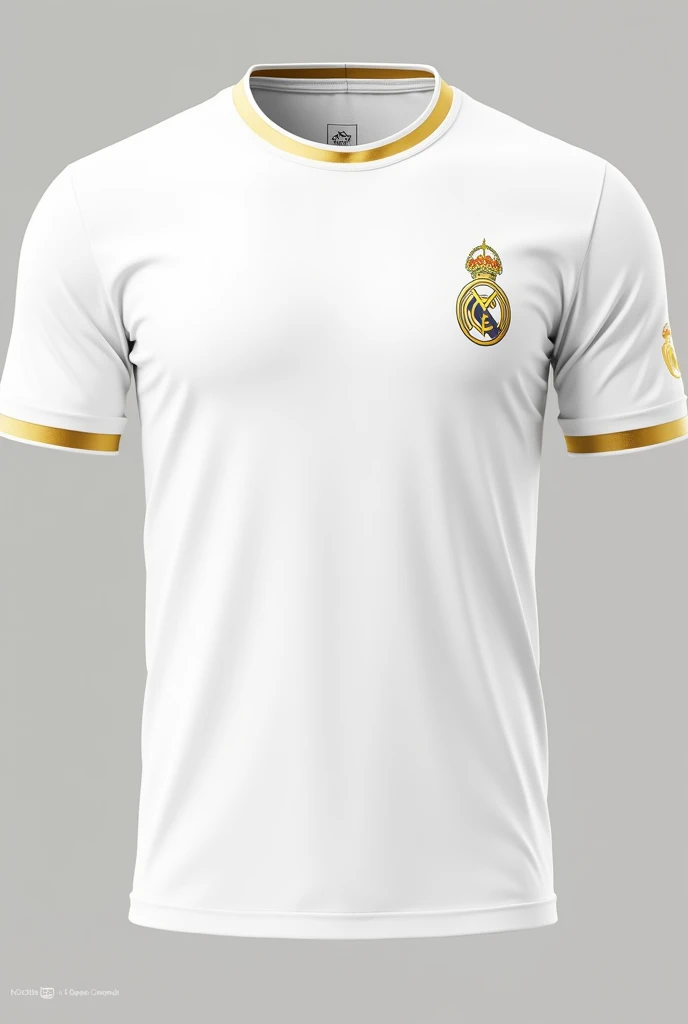 I would like to create a white t-shirt with gold accents with a mini cobra symbol. You can put gold on the shirt in some parts ? That it has more designs, you can get something similar to the Real Madrid shirt.