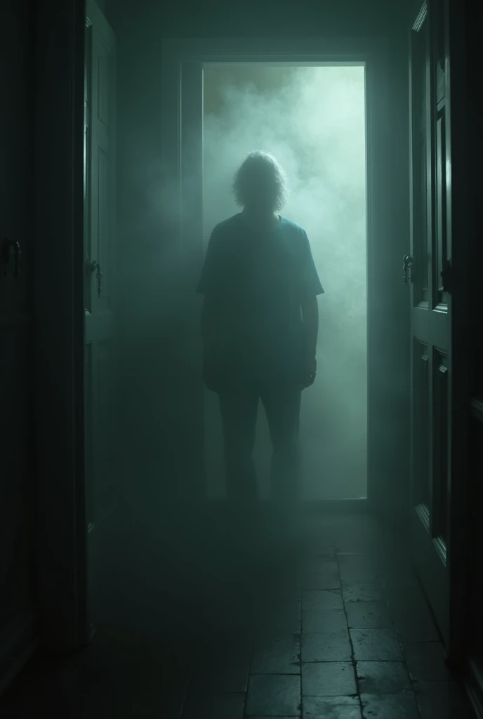 hazy figure appeared in the corner of the room.
