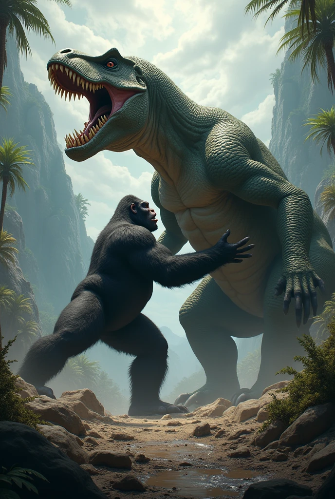 Gorillah death off dinosaur