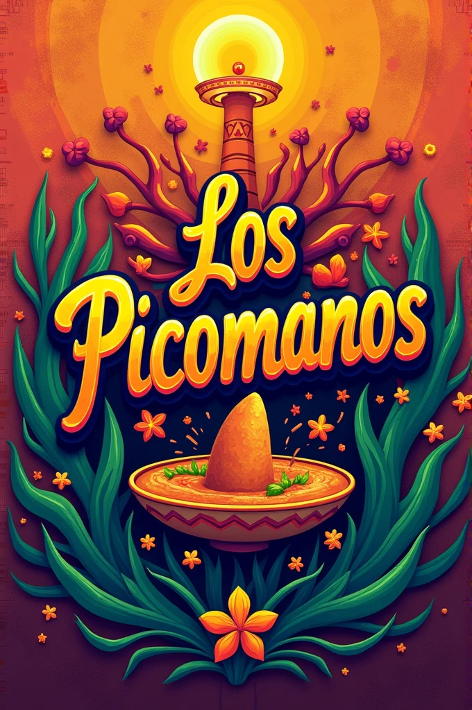Logo with Mexican letters written LOS PICOMANOS
