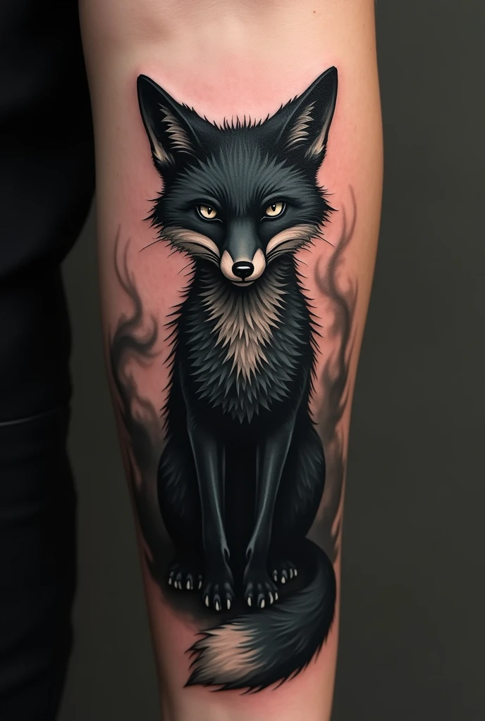 Dark fox tattoo 