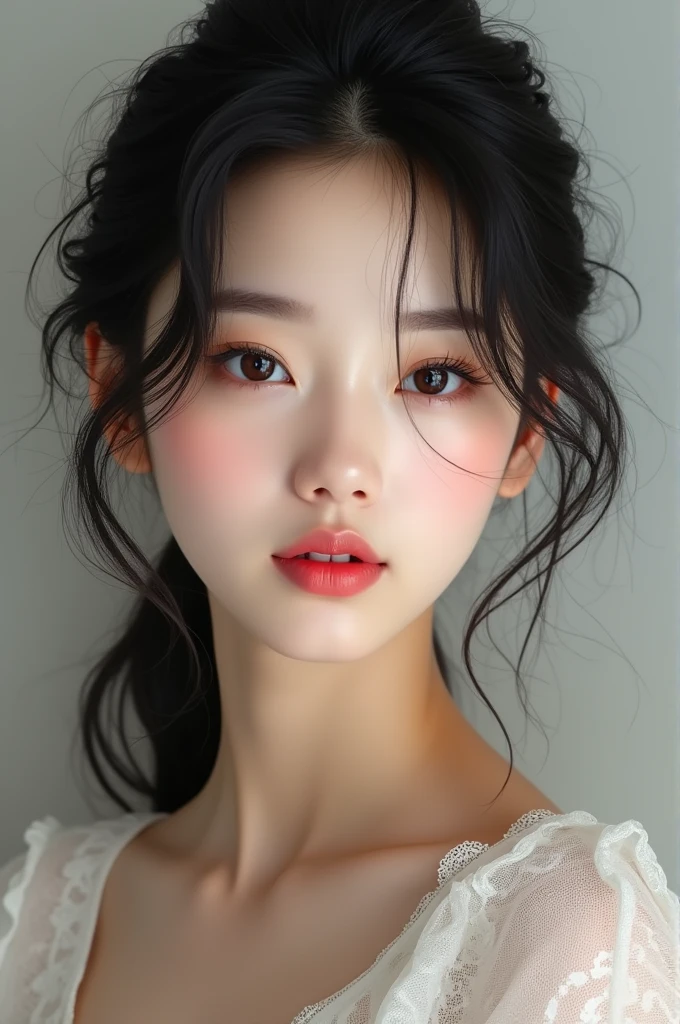 A young and pretty korean girl who looks alike Irene from RedVelvet