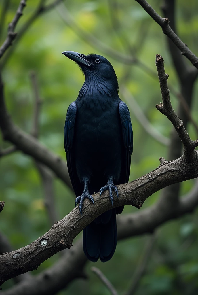 A crow on a branch 