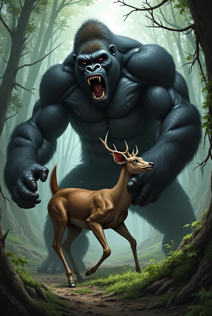 Gorillah death off deer