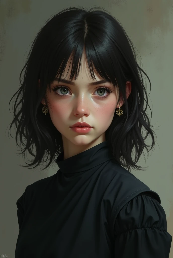 Anne the little witch, more human and in black clothing
