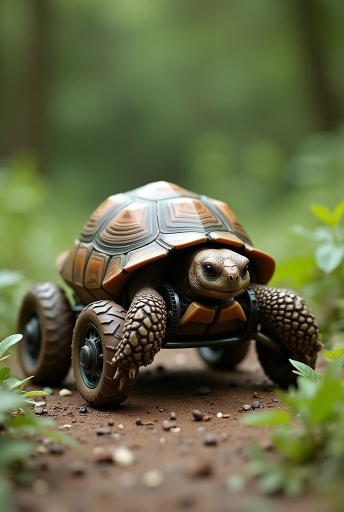 Wheelchair tortoise 
