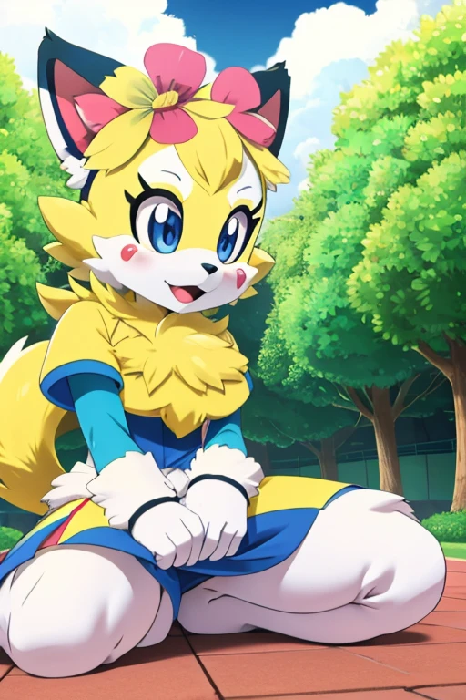 Furry female plant flower alola pokemon sun and moon fursuit mascot baseball style