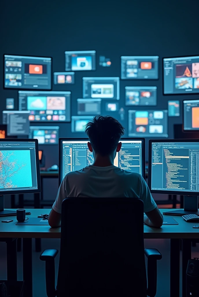 supper: Shows a developer working, followed by screen shots of websites and landing pages created by him, highlighting the speed, responsive design and user experience.