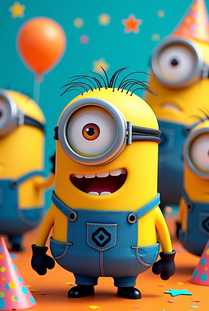 a minion themed costume party flyer