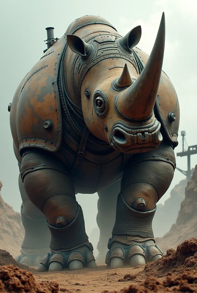 Spawn a rhino and a tractor and now merge them into 1