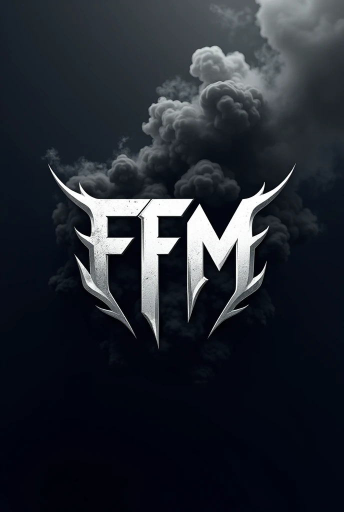 Make an e-sports logo, with claw and black smoke effects, with the logo *ffm*