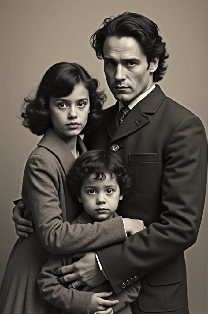 Brandon lee with his son and daughter